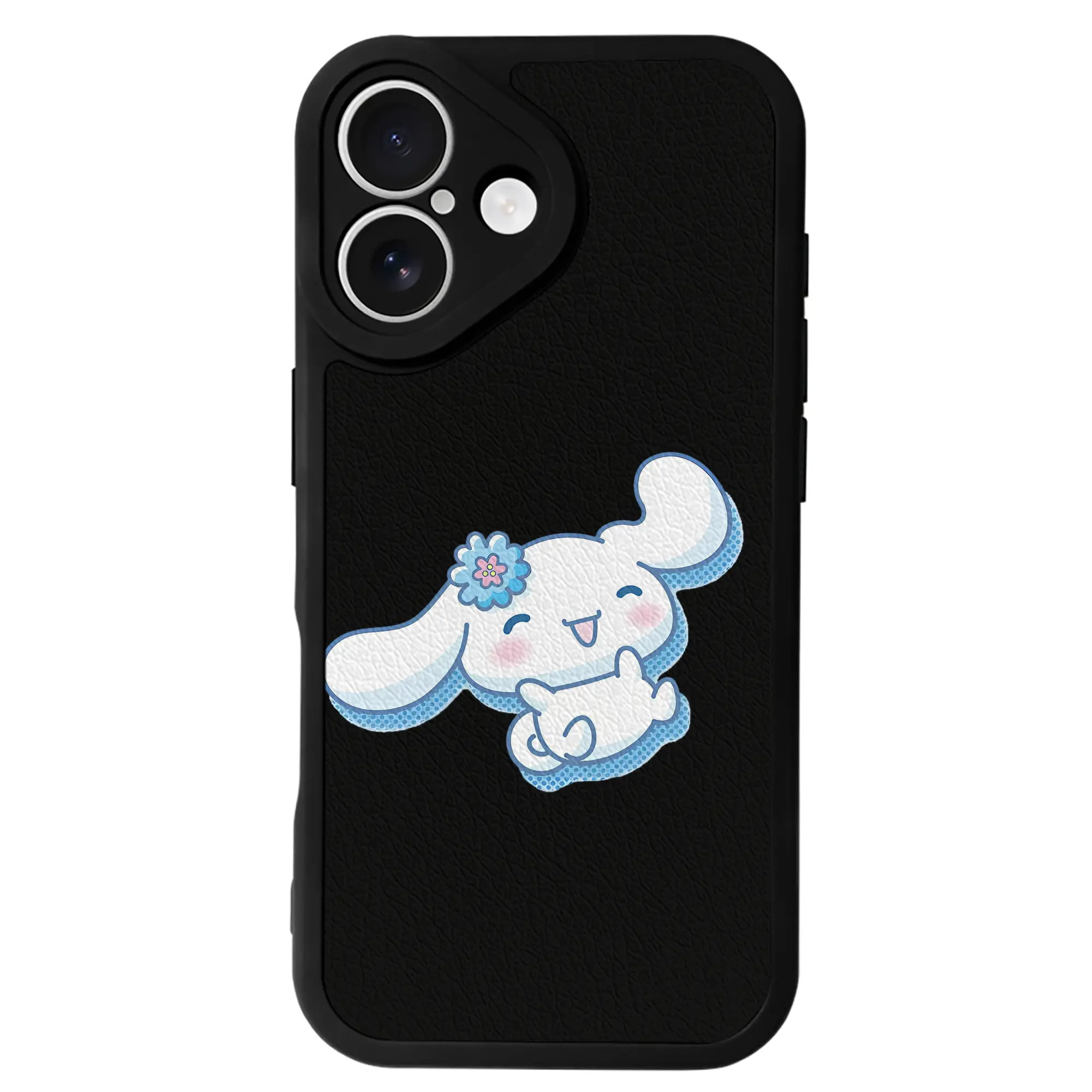 サンリオ グッズ,シナモロール - IPhone 16シリーズ対応 ・ シリコンスマホケース ・ レザー調 ・ 高精度フィット ・ 耐衝撃 ・ ワイヤレス充電対応 ・ 精密カット